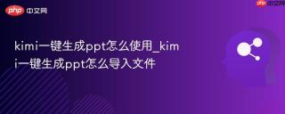 kimi一键生成ppt怎么使用_kimi一键生成ppt怎么导入文件