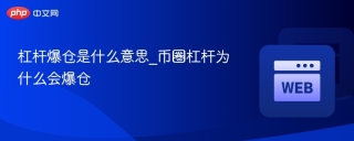 杠杆爆仓是什么意思_币圈杠杆为什么会爆仓