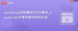JavaScript怎样操作DOM事件_JavaScript中事件委托如何实现