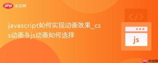 javascript如何实现动画效果_css动画与js动画如何选择