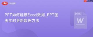 ppt如何链接excel数据_ppt图表实时更新数据方法
