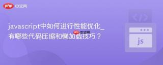 javascript中如何进行性能优化_有哪些代码压缩和懒加载技巧?