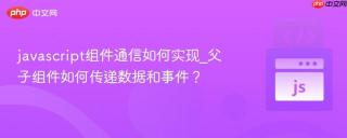 javascript组件通信如何实现_父子组件如何传递数据和事件？