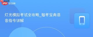 灯光模拟考试全攻略_驾考宝典语音指令详解