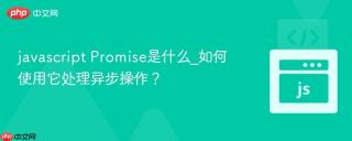 javascript Promise是什么_如何使用它处理异步操作？