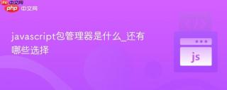 javascript包管理器是什么_还有哪些选择
