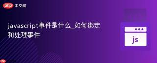 javascript事件是什么_如何绑定和处理事件