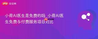 小荷AI医生是免费的吗_小荷AI医生免费与付费服务项目对比