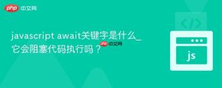 javascript await关键字是什么_它会阻塞代码执行吗？