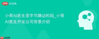 小荷AI医生是字节跳动的吗_小荷AI医生开发公司背景介绍