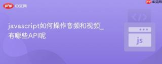 javascript如何操作音频和视频_有哪些api呢
