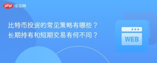 比特币投资的常见策略有哪些?长期持有和短期交易有何不同? - php中文网