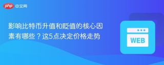 影响比特币升值和贬值的核心因素有哪些?这5点决定价格走势 - php中文网