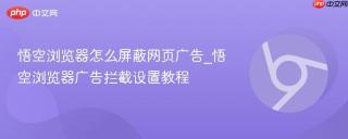 悟空浏览器怎么屏蔽网页广告_悟空浏览器广告拦截设置教程