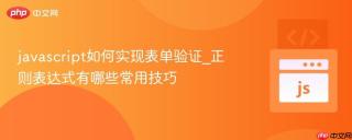 javascript如何实现表单验证_正则表达式有哪些常用技巧
