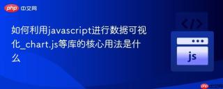 如何利用javascript进行数据可视化_chart.js等库的核心用法是什么