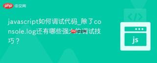 javascript如何调试代码_除了console.log还有哪些强大的调试技巧?