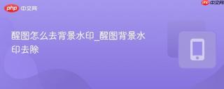 醒图怎么去背景水印_醒图背景水印去除