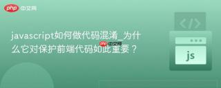 javascript如何做代码混淆_为什么它对保护前端代码如此重要?