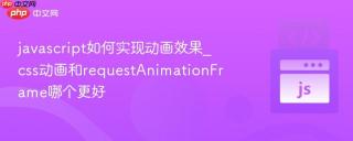 javascript如何实现动画效果_css动画和requestAnimationFrame哪个更好