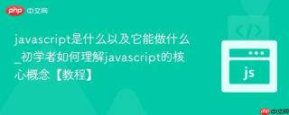 javascript是什么以及它能做什么_初学者如何理解javascript的核心概念【教程】