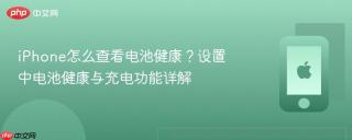 iPhone怎么查看电池健康？设置中电池健康与充电功能详解