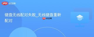 键盘无线配对失败_无线键盘重新配对