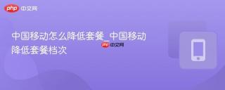 中国移动怎么降低套餐_中国移动降低套餐档次
