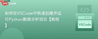 如何在VSCode中快速创建并运行Python数据分析项目【教程】