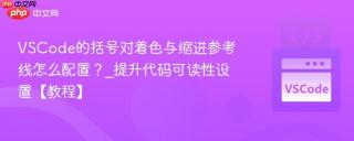 VSCode的括号对着色与缩进参考线怎么配置？_提升代码可读性设置【教程】
