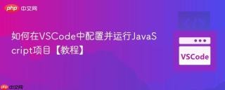 如何在vscode中配置并运行javascript项目【教程】