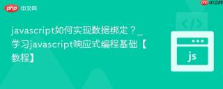 javascript如何实现数据绑定？_学习javascript响应式编程基础【教程】