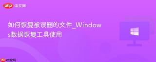 如何恢复被误删的文件_Windows数据恢复工具使用