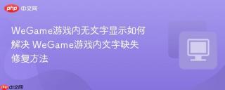 WeGame游戏内无文字显示如何解决 WeGame游戏内文字缺失修复方法