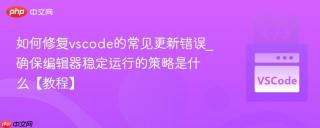 如何修复vscode的常见更新错误_确保编辑器稳定运行的策略是什么【教程】
