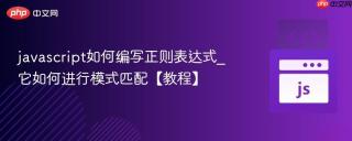 javascript如何编写正则表达式_它如何进行模式匹配【教程】