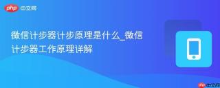 微信计步器计步原理是什么_微信计步器工作原理详解