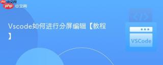 Vscode如何进行分屏编辑【教程】