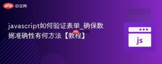 javascript如何验证表单_确保数据准确性有何方法【教程】