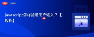 javascript怎样验证用户输入？【教程】