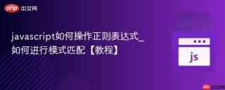 javascript如何操作正则表达式_如何进行模式匹配【教程】