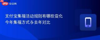 支付宝集福活动规则有哪些变化 今年集福方式与去年对比