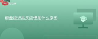 键盘延迟高反应慢是什么原因