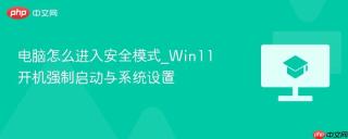 电脑怎么进入安全模式_Win11开机强制启动与系统设置