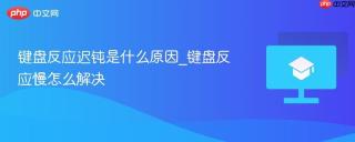 键盘反应迟钝是什么原因_键盘反应慢怎么解决