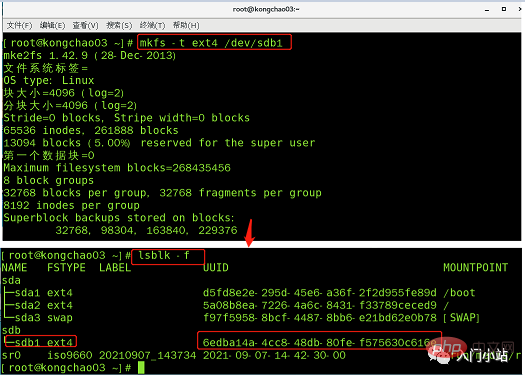 Partitionnement et montage de disque Linux