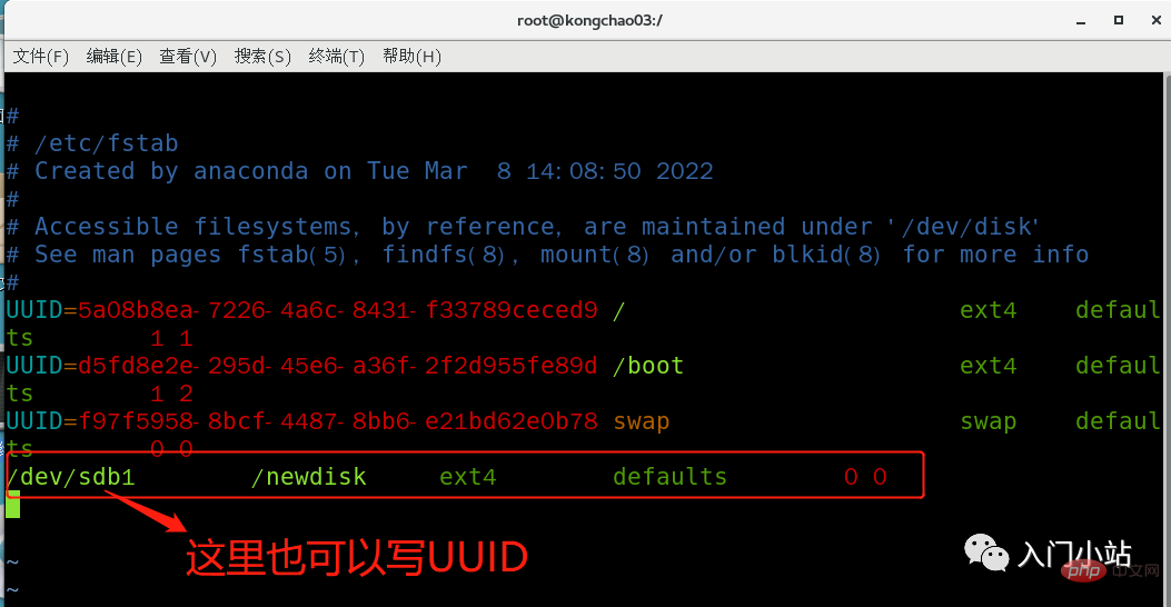 Linux disk partitioning and mounting