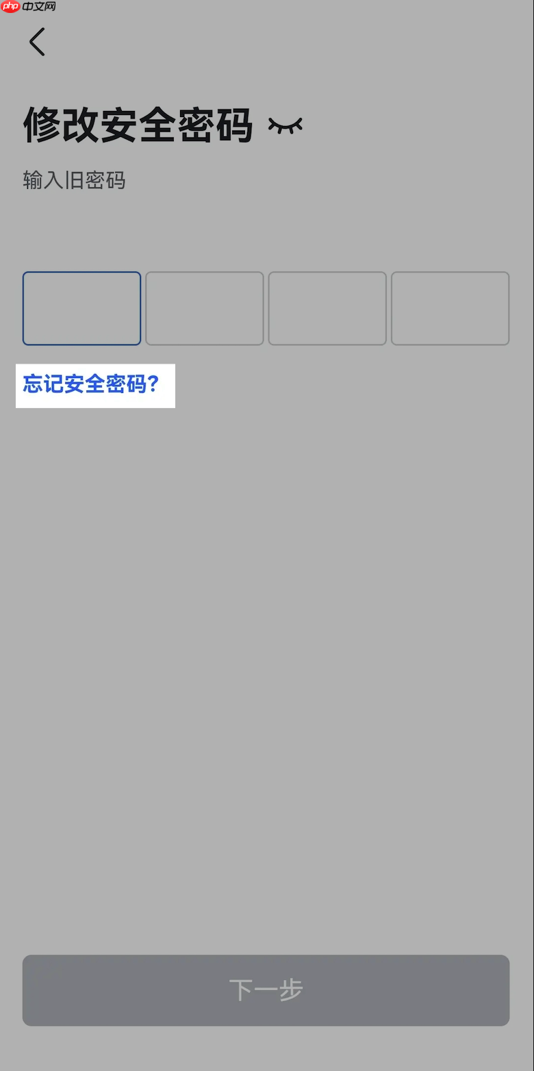 Lark 怎么设置或修改安全密码 - php中文网