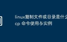 linux复制文件或目录是什么-cp 命令使用与实例