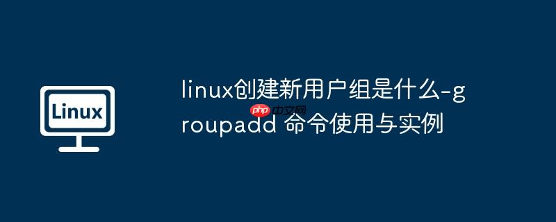 linux创建新用户组是什么-groupadd 命令使用与实例-小浪学习网